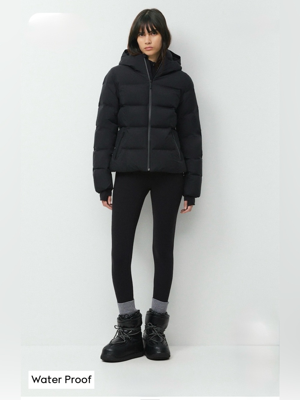 Aritzia supersnug Puffer 20 Jacket Black Small nwt